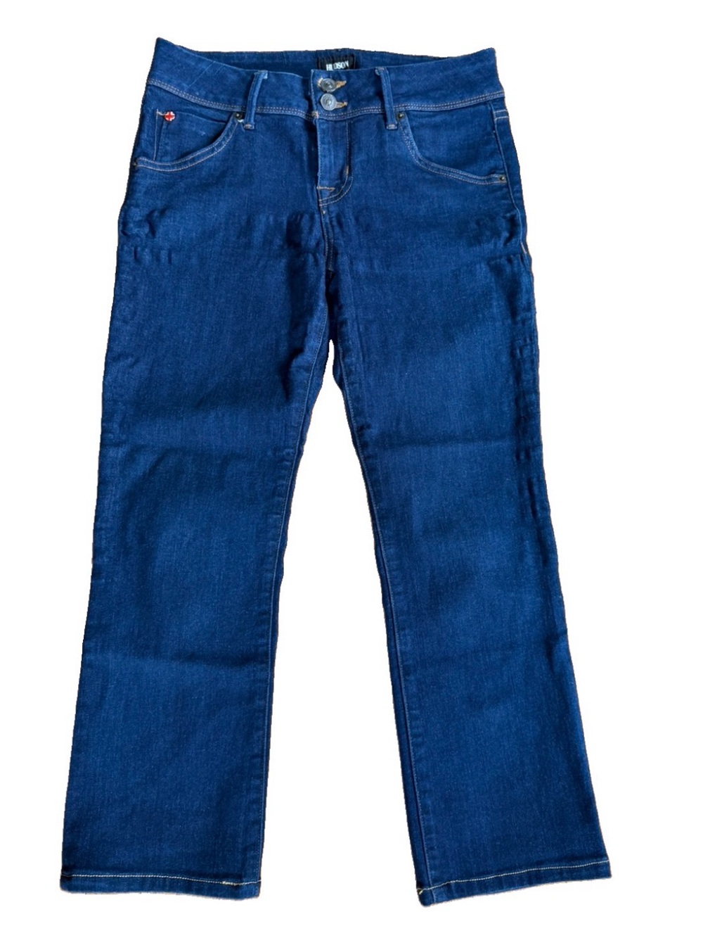 Hudson Jeans Womens Size 28 Blue Denim Dark Wash Baby Beth Boot Stretch in U.S.A